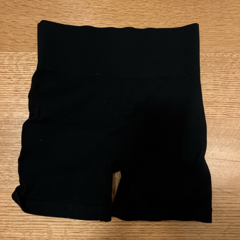 Black High-Waisted Shorts